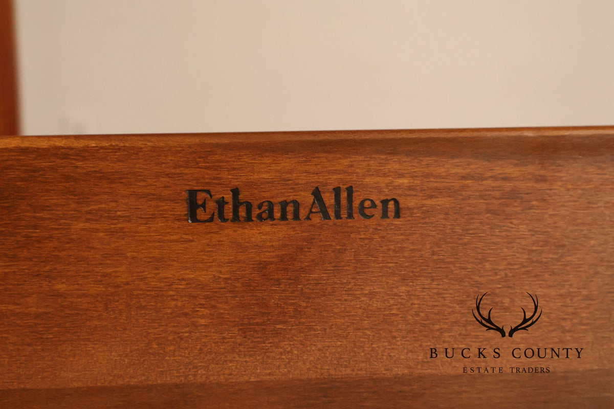 Ethan Allen Shaker Style Pine Pencil Post Queen Bed
