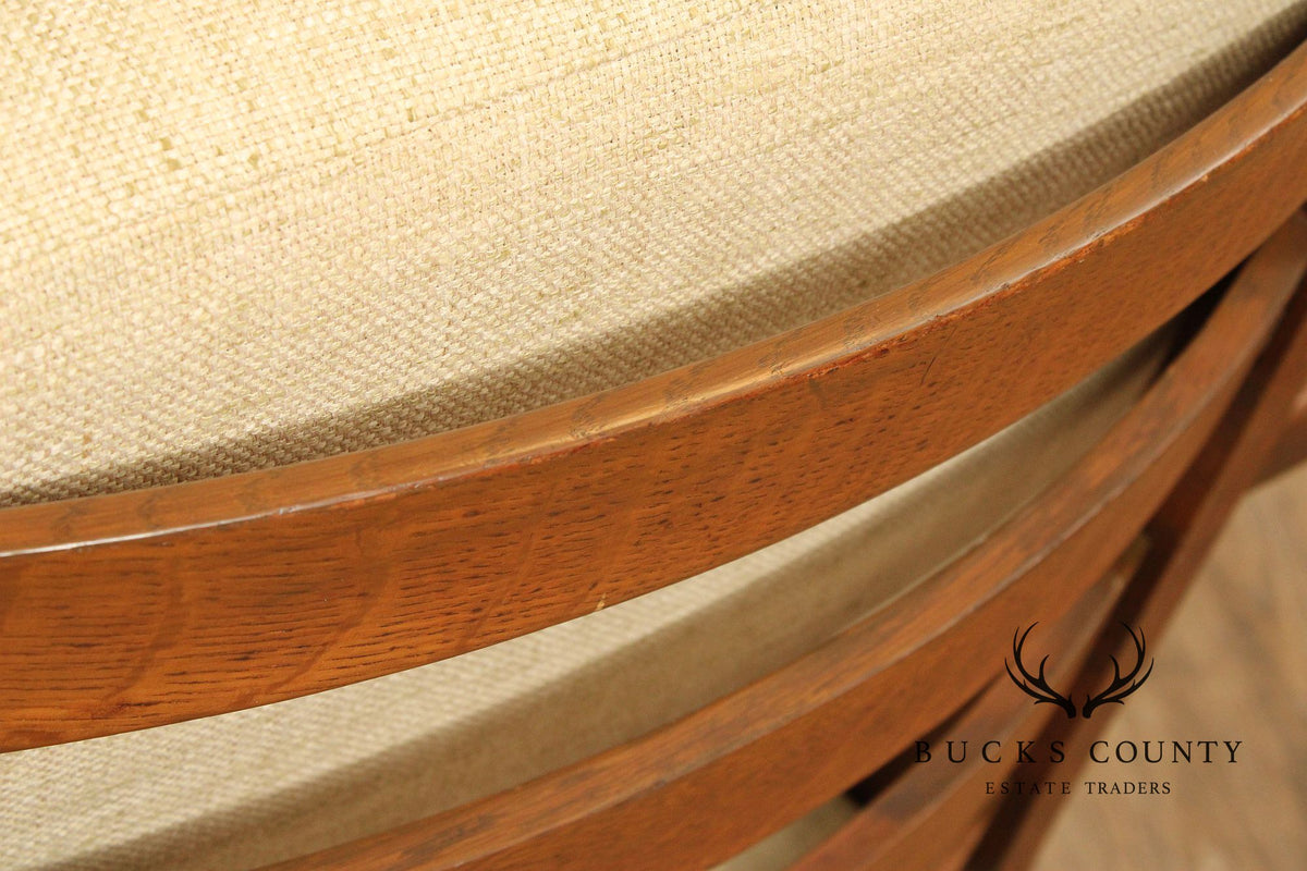 Limbert Antique Mission Oak Paddle-Arm Rocker