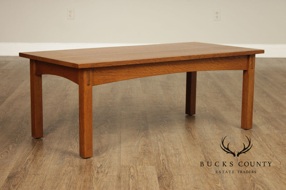 Stickley Mission Collection Oak Cocktail Table