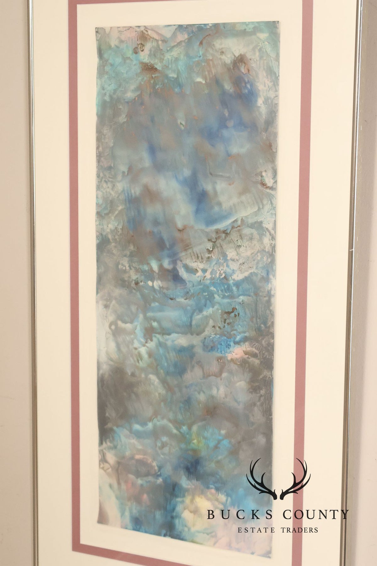 Suzanne S. Marinell Melted Wax Painting, Aurora Borealis