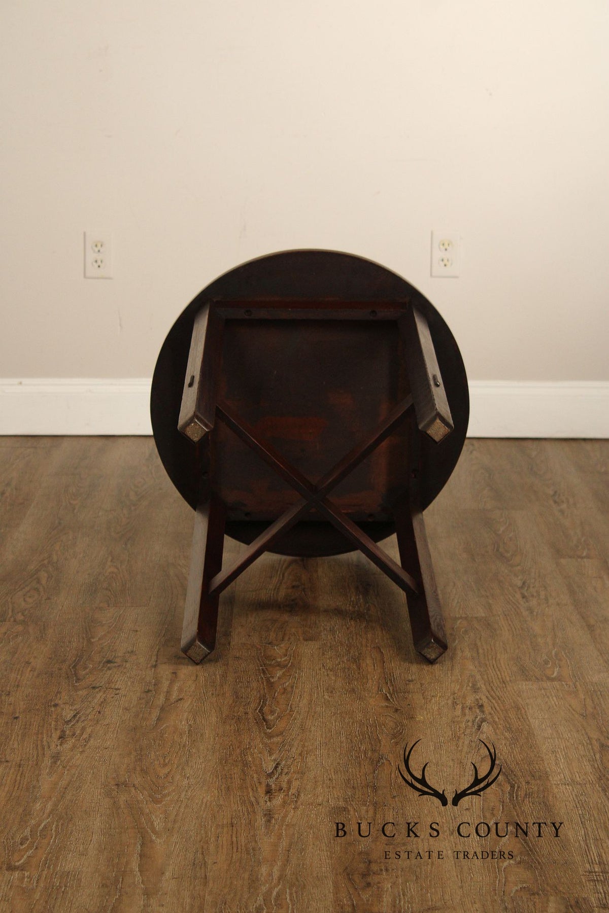Antique Stickley Brothers Mission Oak 24 Inch Lamp Table