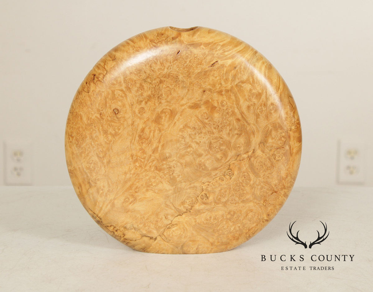 Warren Vienneau Studio Crafted Maple Burl Vase