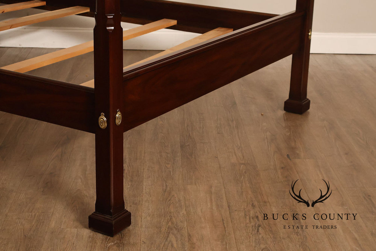Henkel Harris Georgian Mahogany Queen Size Four Poster Bed