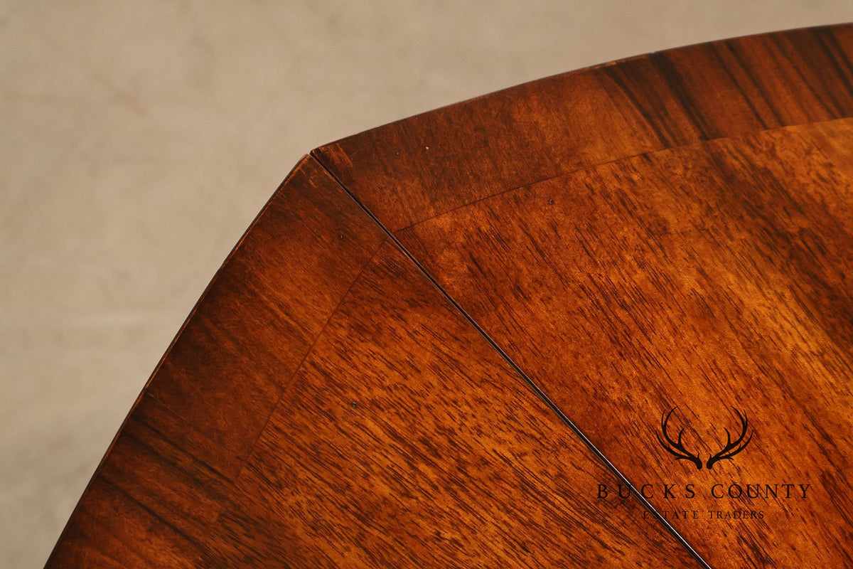 Theodore Alexander Althorp Living History Flame Mahogany Oval Expansion Dining Table