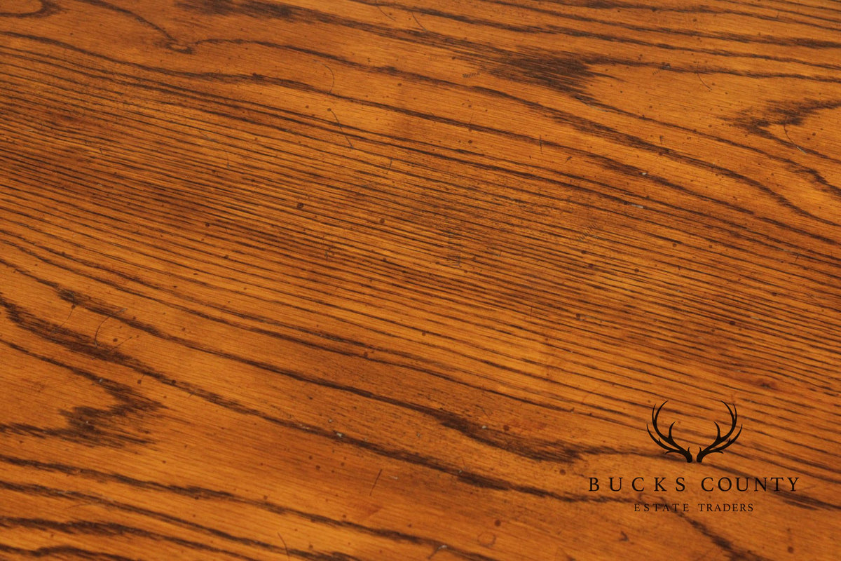 Henredon Campaign Style Oak Triple Dresser