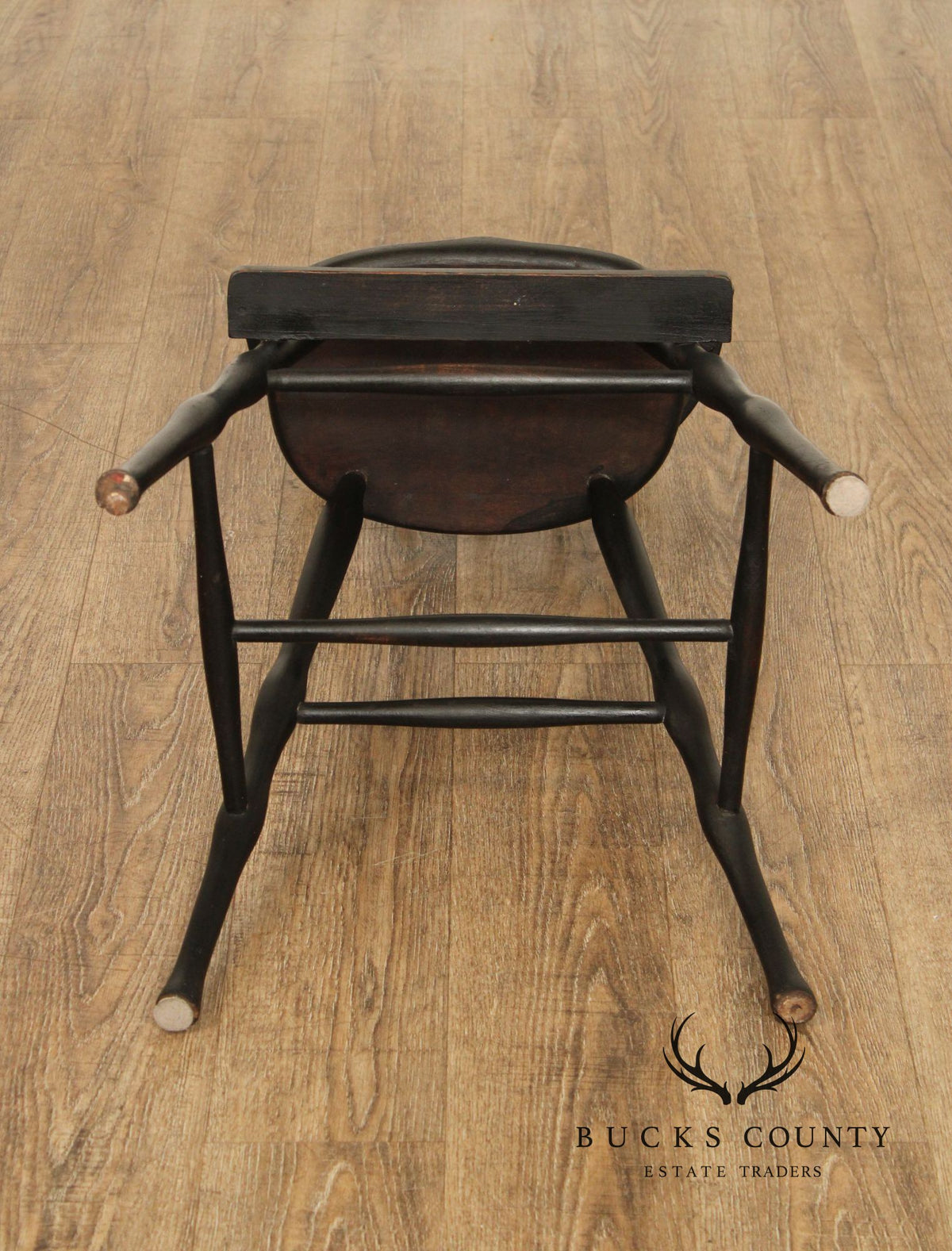 Antique Sack-Back Windsor Child's High Chair