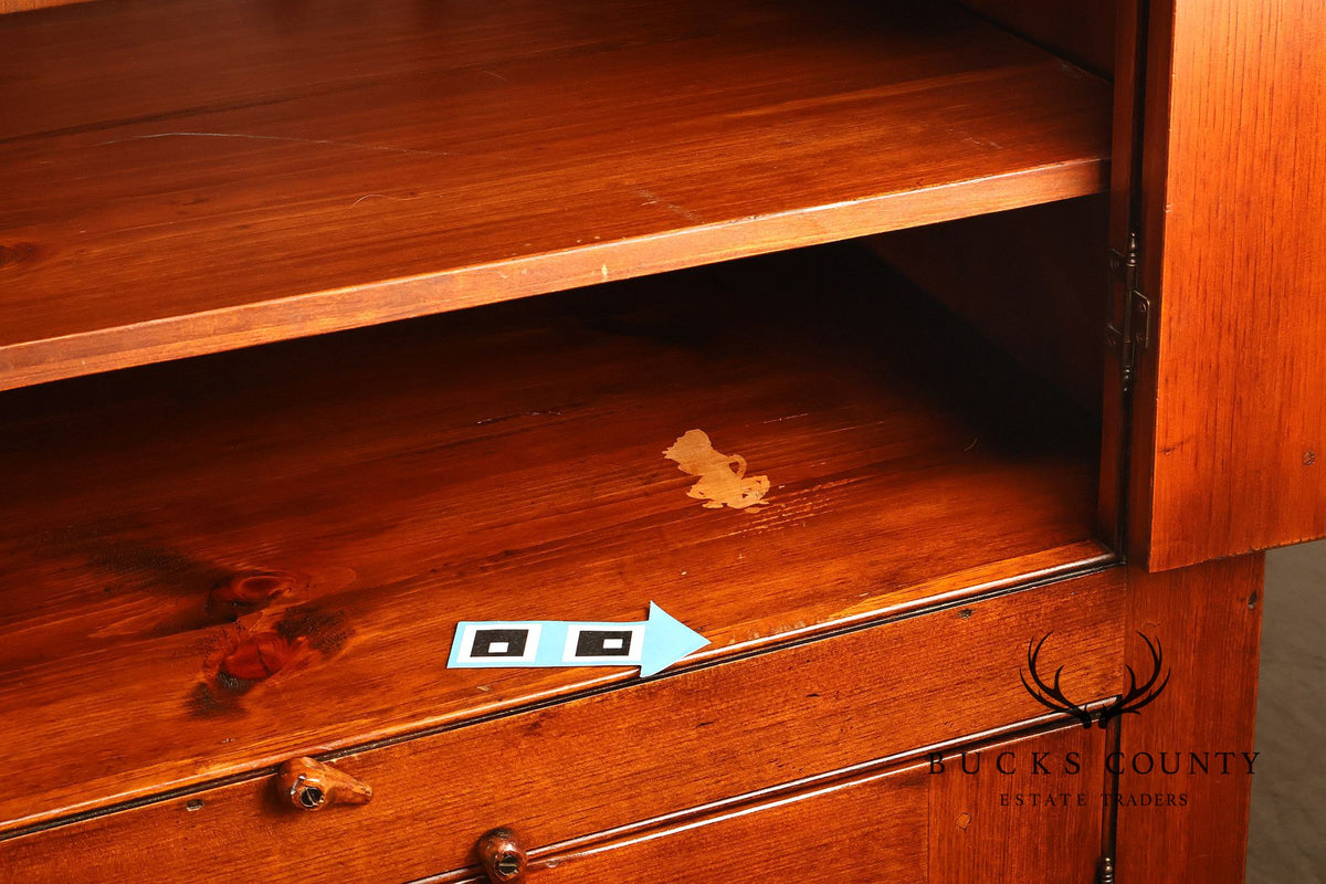 William Draper Cabinetmaker Rustic Pine Armoire