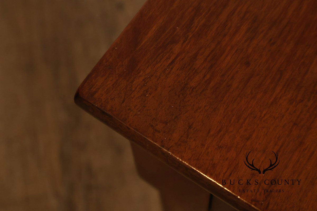 Willett Mid Century Modern Cherry Two Tier Step End Table