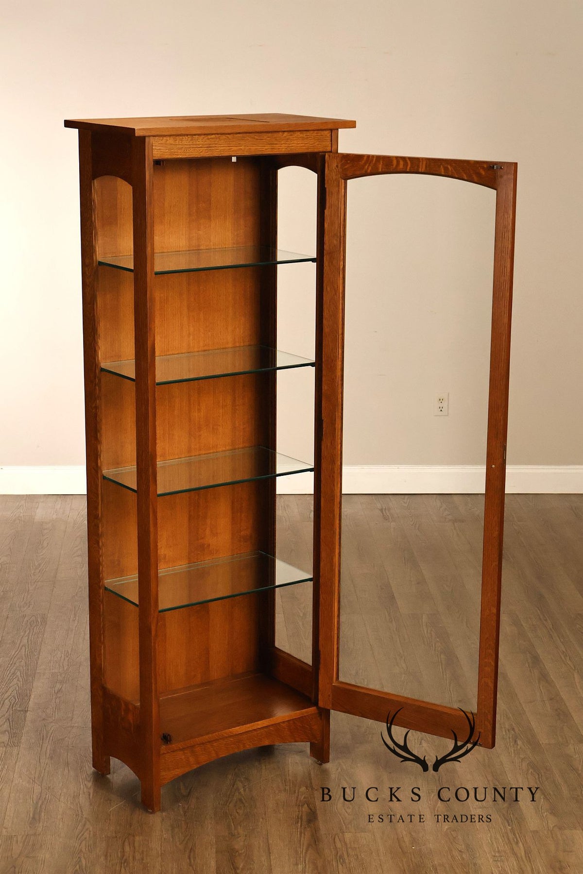Stickley Mission Collection Oak Display Cabinet