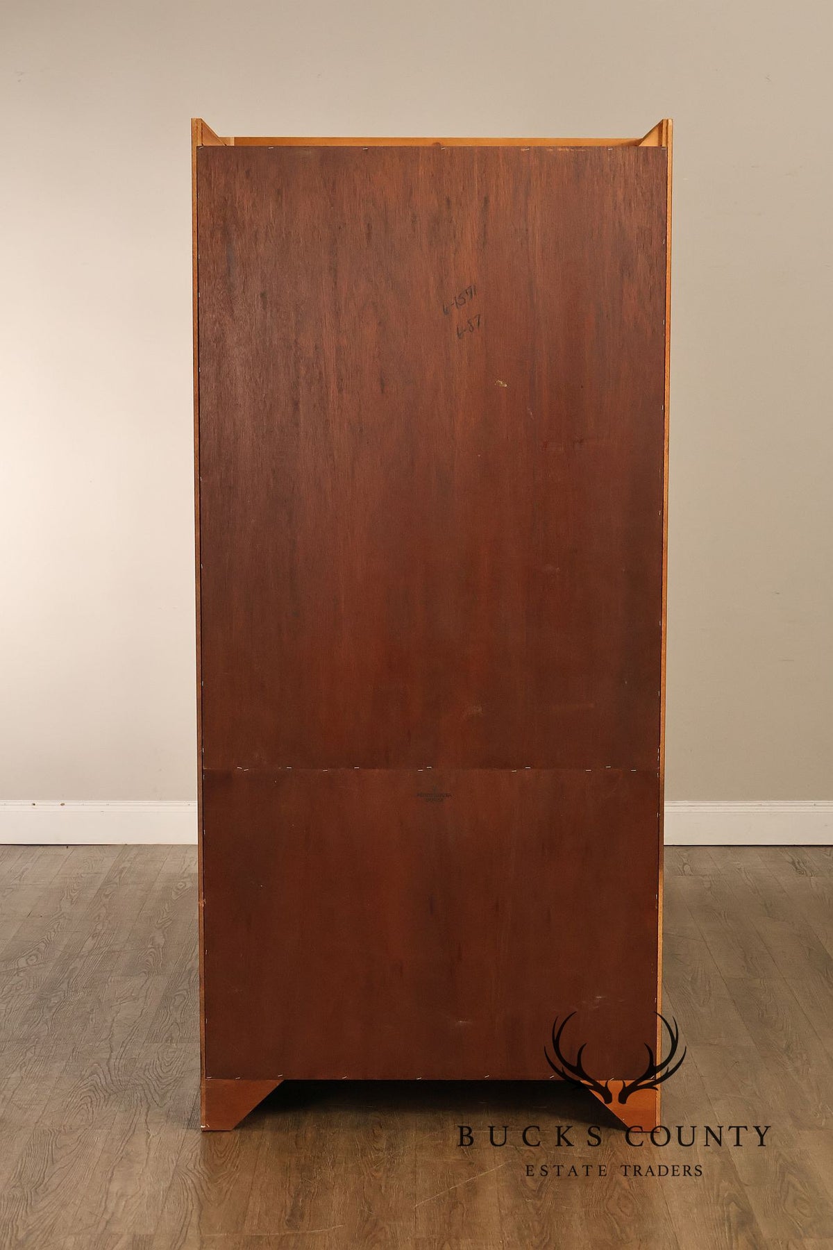 Georgian Pair Of Cherry Bookcases With Lower Cabinets
