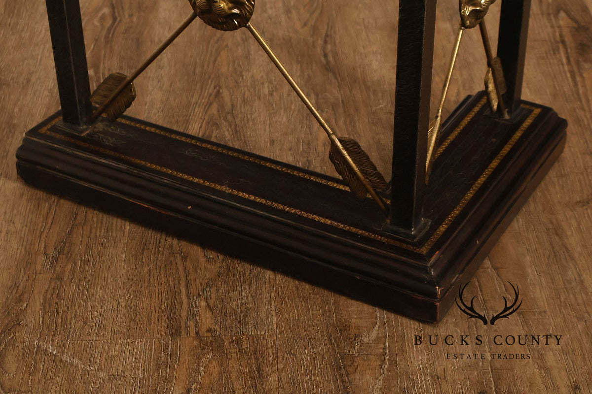 Maitland Smith Regency Style Pair of Fireplace Fenders