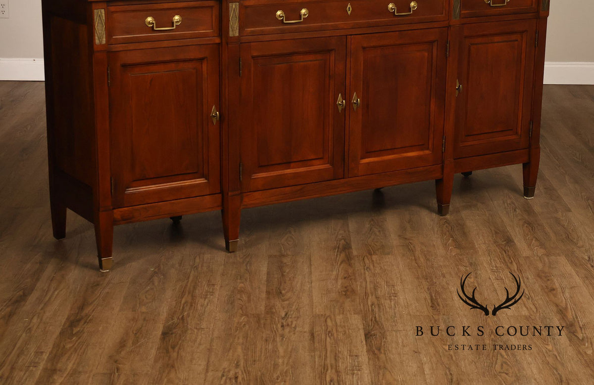 Stickley Directoire Style Cherry Four-Door Buffet Sideboard