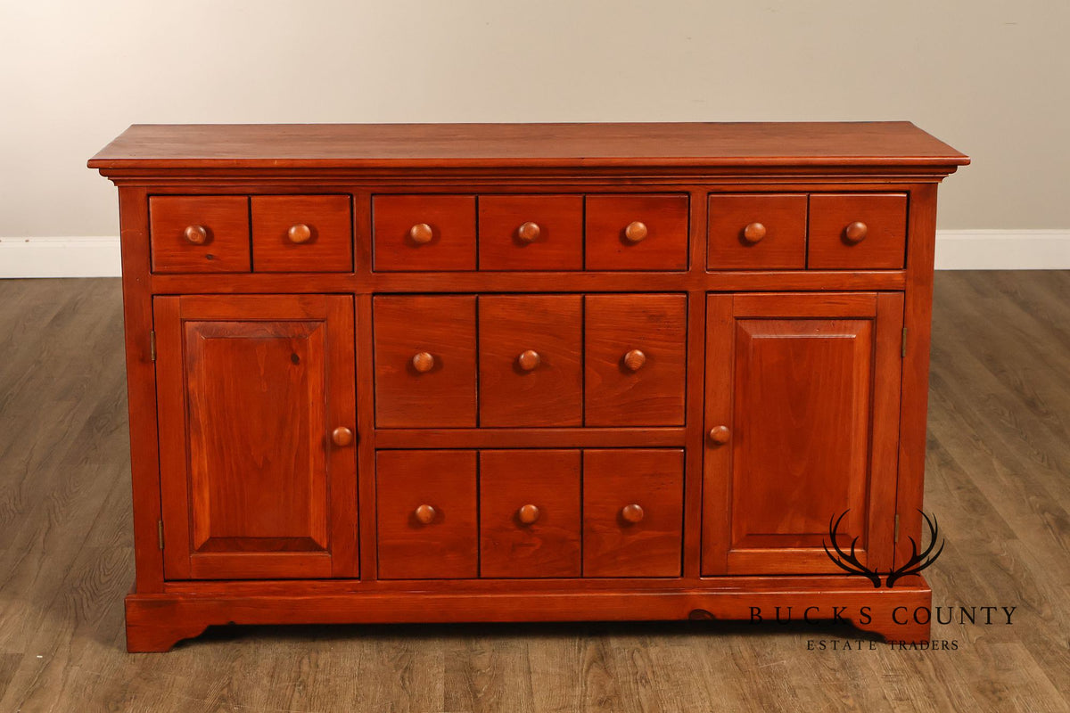 American Heritage Furniture Solid Pine Multi-Drawer Sideboard Cabinet