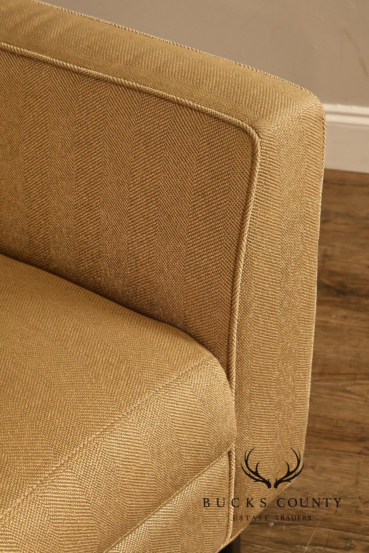 Sherrill Furniture Contemporary Modern Tufted Upholstered Sectional Sofa
