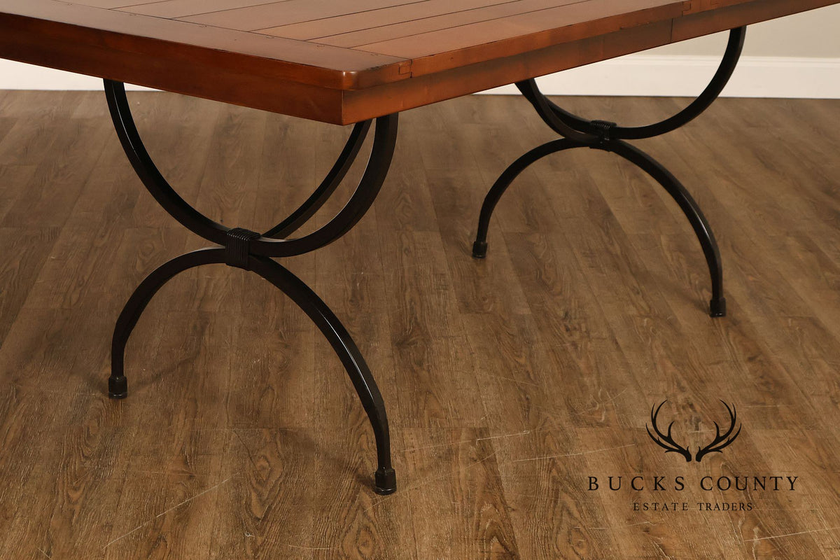 Charleston Forge Wrought Iron Expandable Dining Table