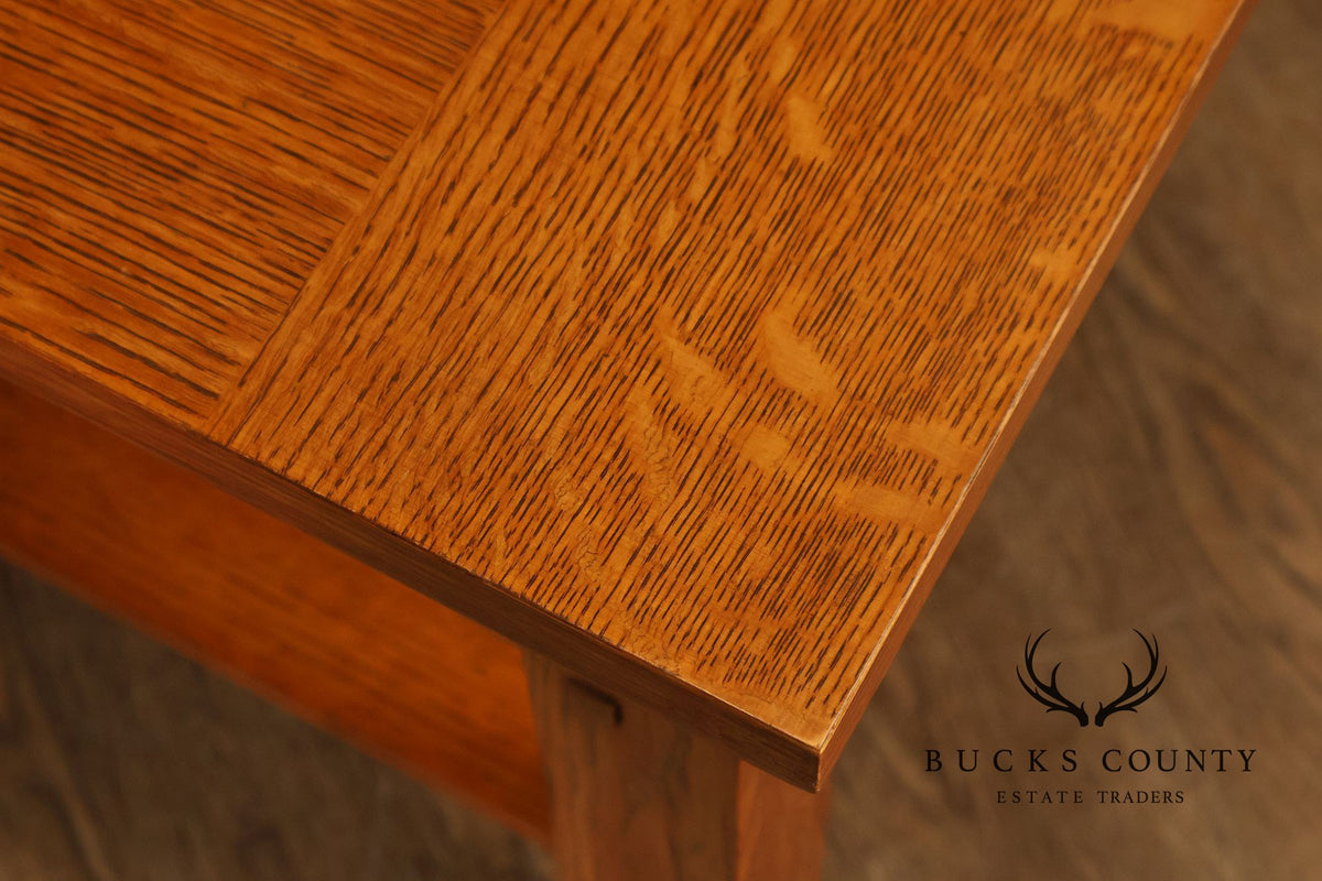 Mission Style Oak Two-Tier Coffee Table