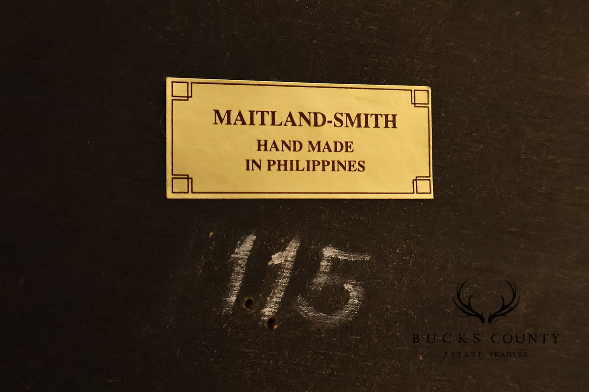 Maitland Smith Regency Style Satinwood Carlton House Writing Desk