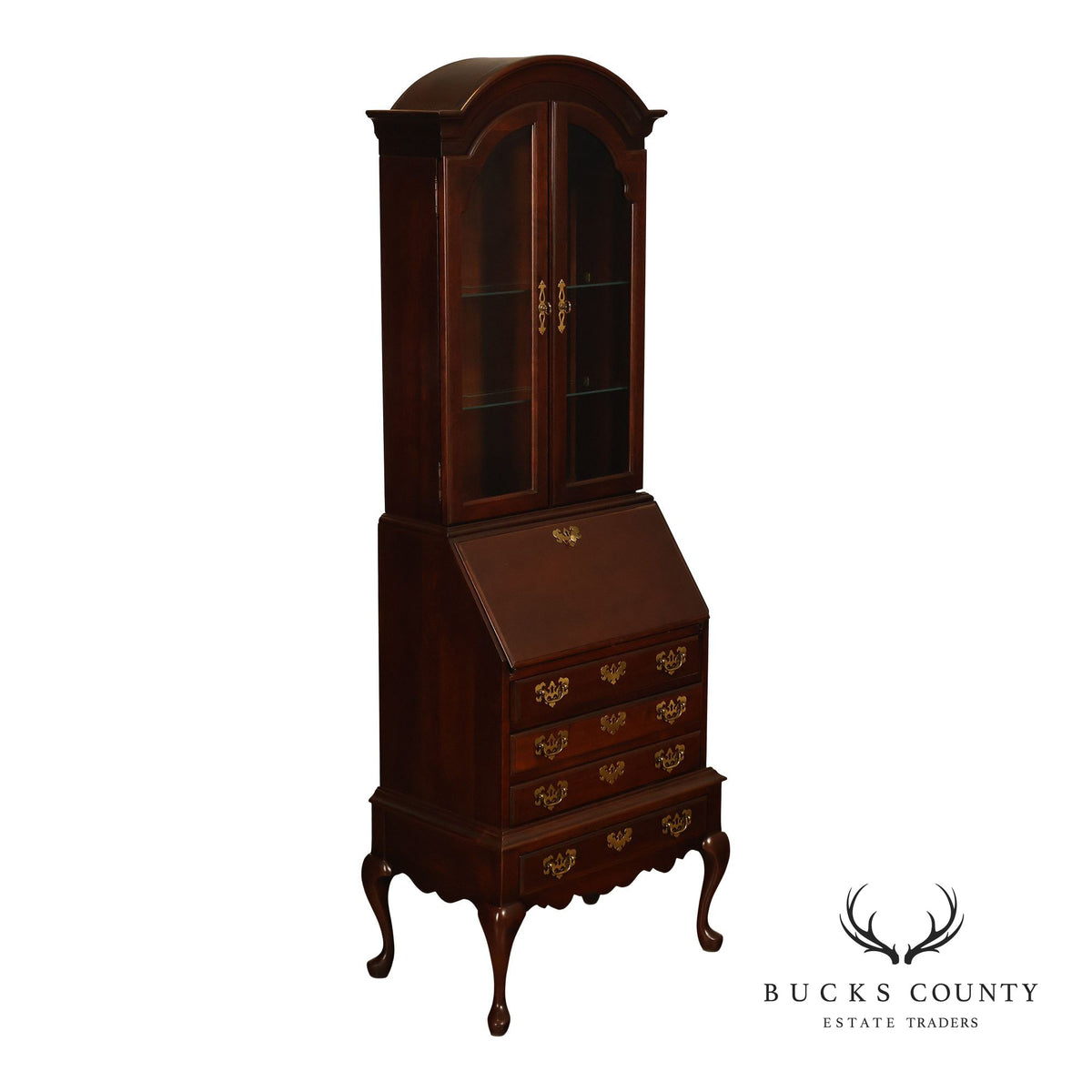Jasper Cabinet Queen Anne Style Cherry Secretary Desk