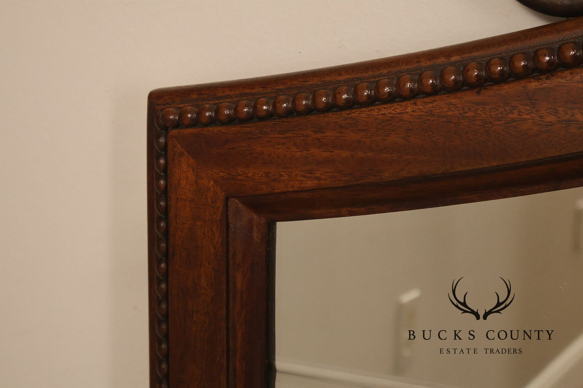 Drexel Heritage Covington Park Wood Framed Beveled Wall Mirror With Wrought Iron Scrollwork