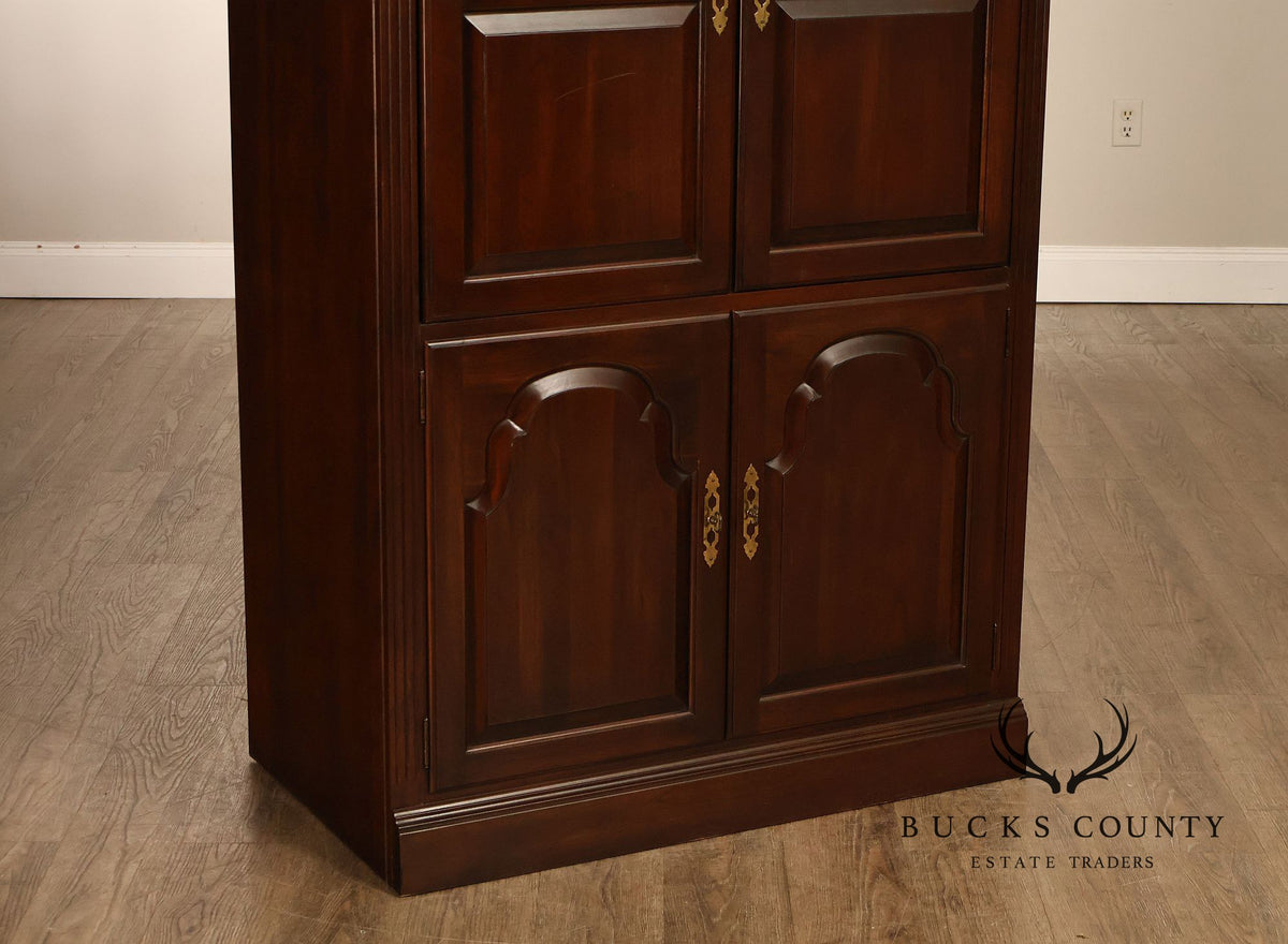Ethan Allen Georgian Court Collection Traditional Entertainment Armoire Cabinet