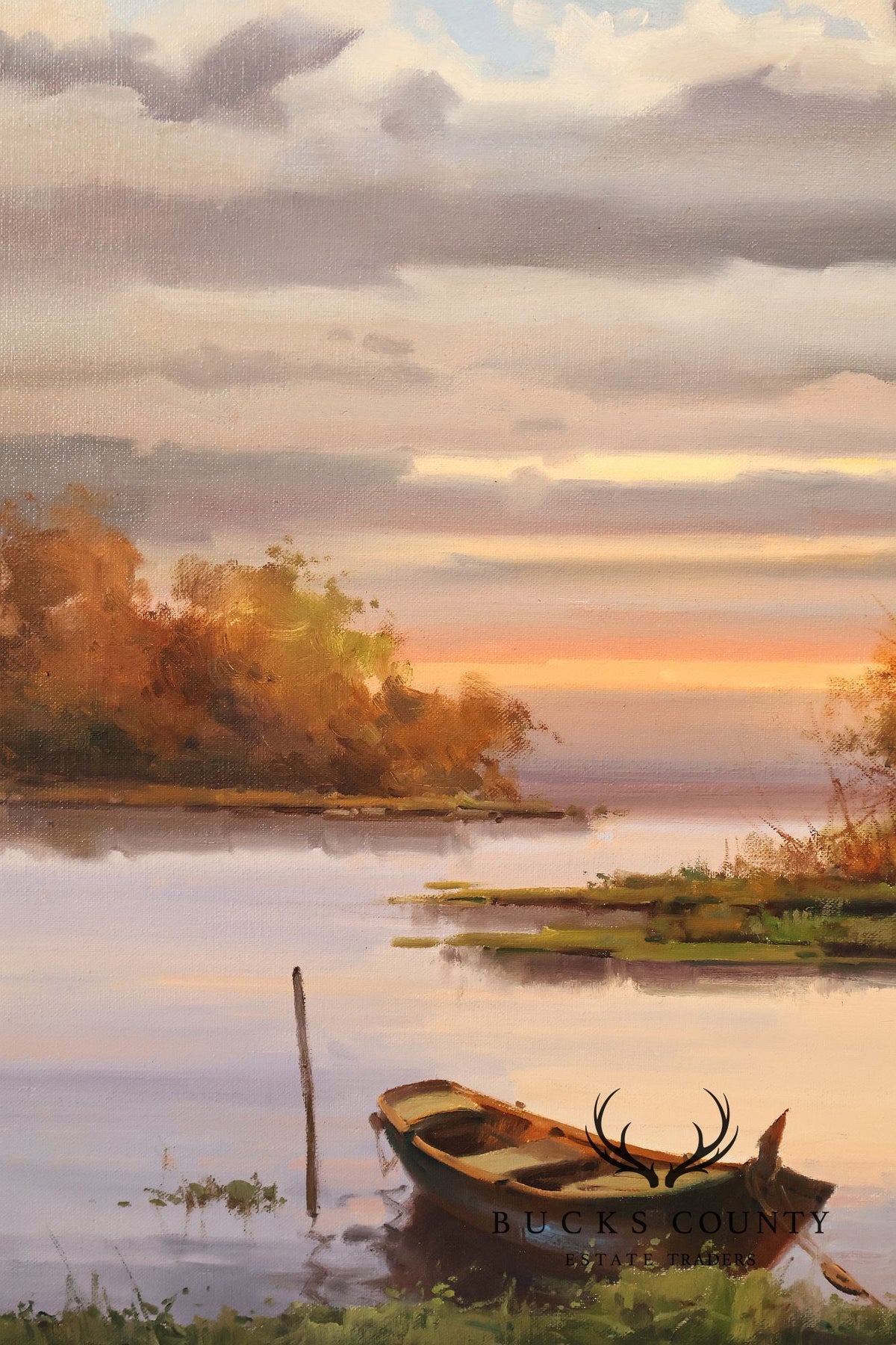 Salvador Caballero Tarde De Pesca Landscape Oil Painting