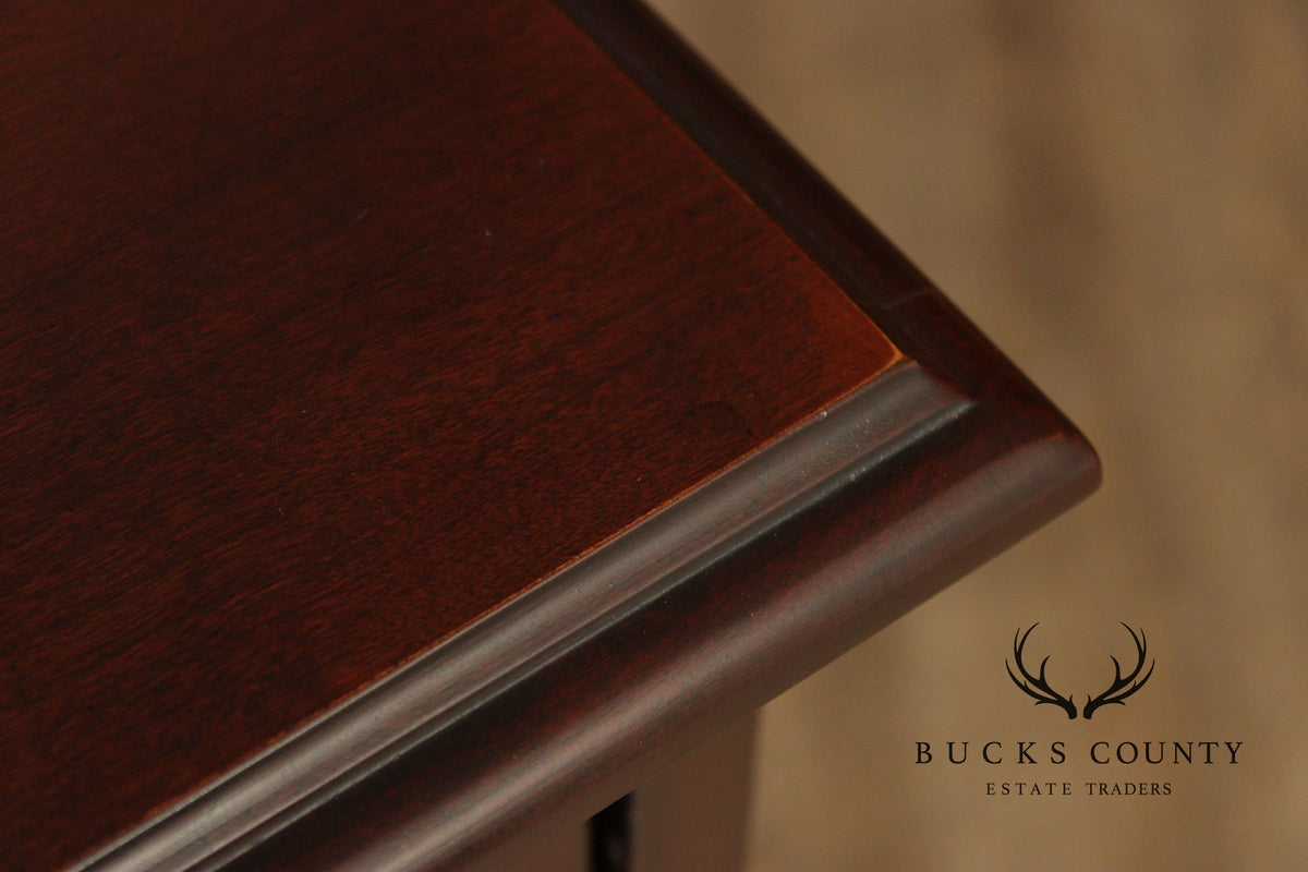 Lineage Chippendale Style Mahogany Blockfront Chest