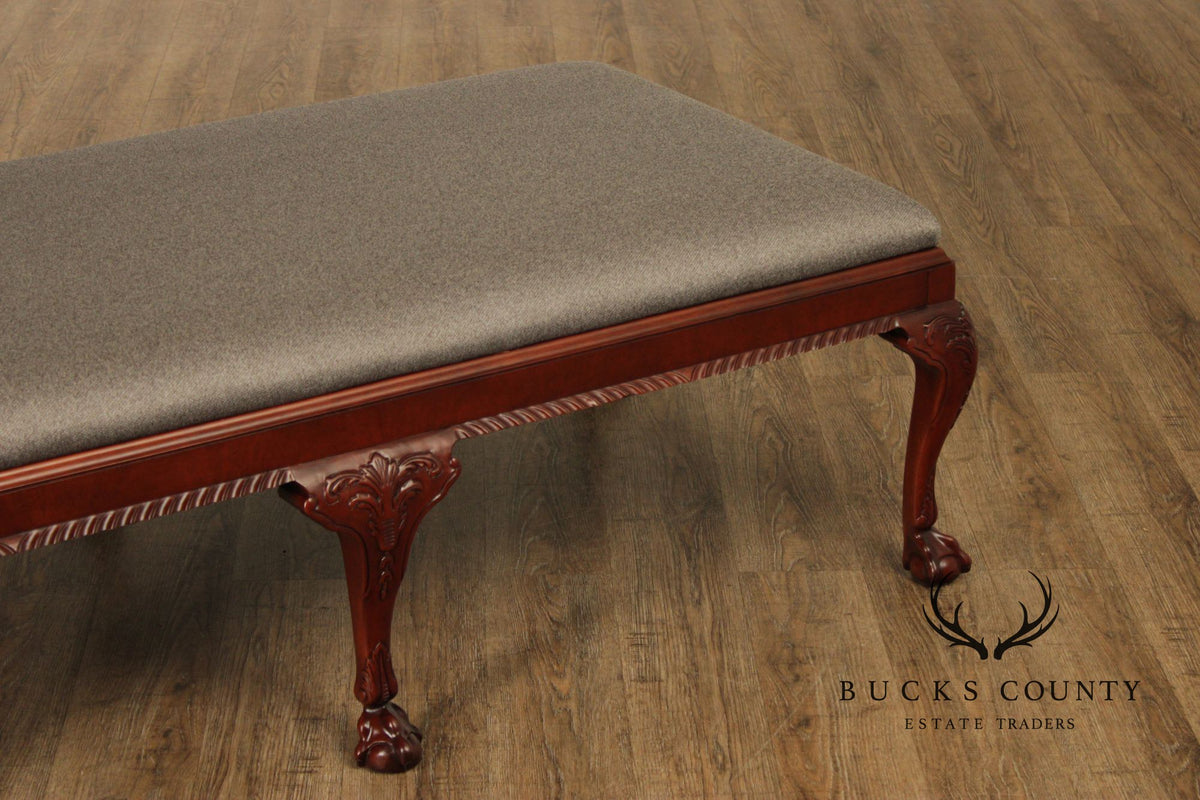 Baker Statley Homes Georgian Style Mahogany Bench