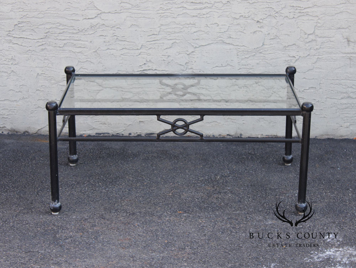 Woodard Delphi Cast Aluminum Glass Top coffee Table