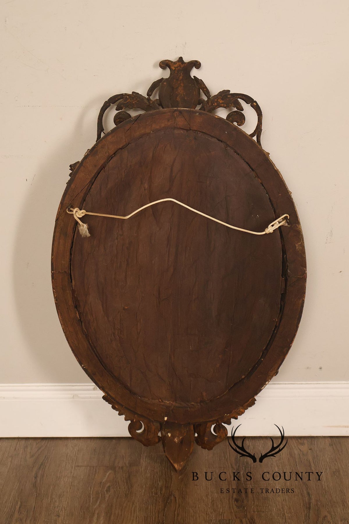 Antique French Giltwood Girandole Mirror