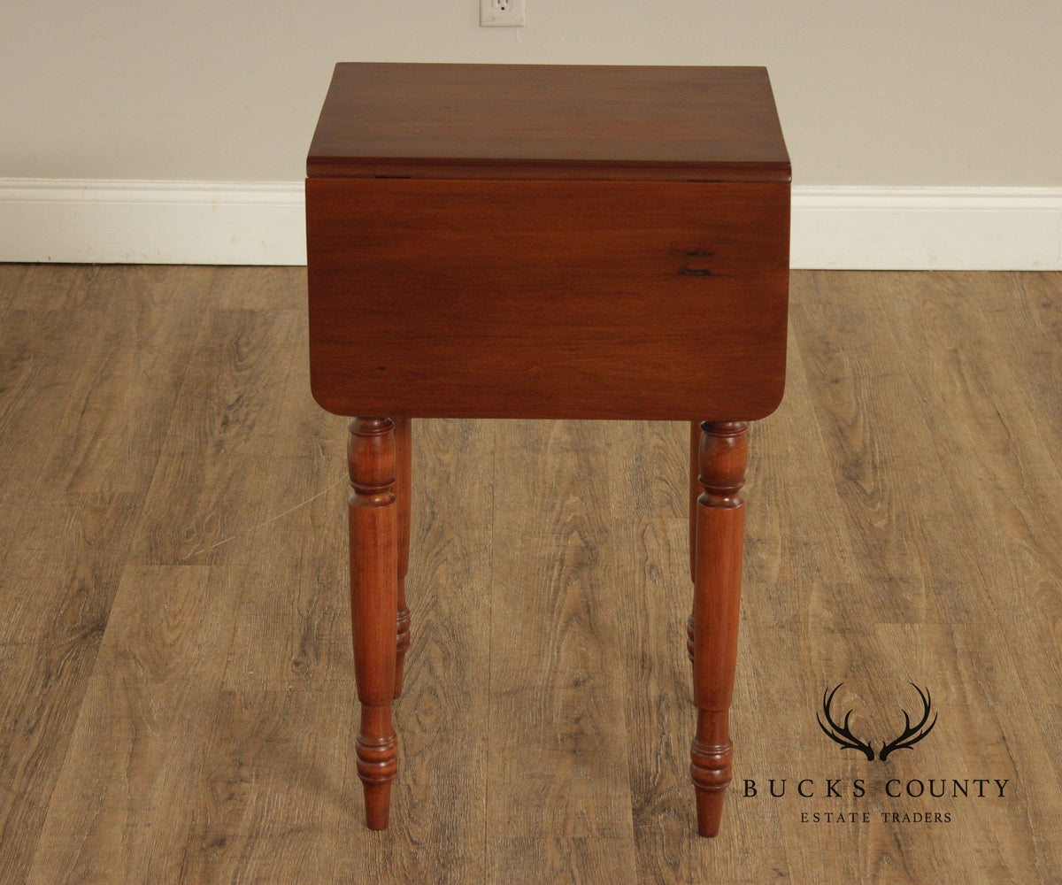 Antique Sheraton Drop-Leaf Pembroke Side Table