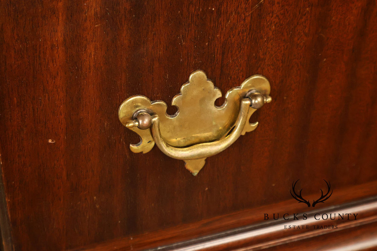 Queen Anne Style Mahogany Highboy Chest