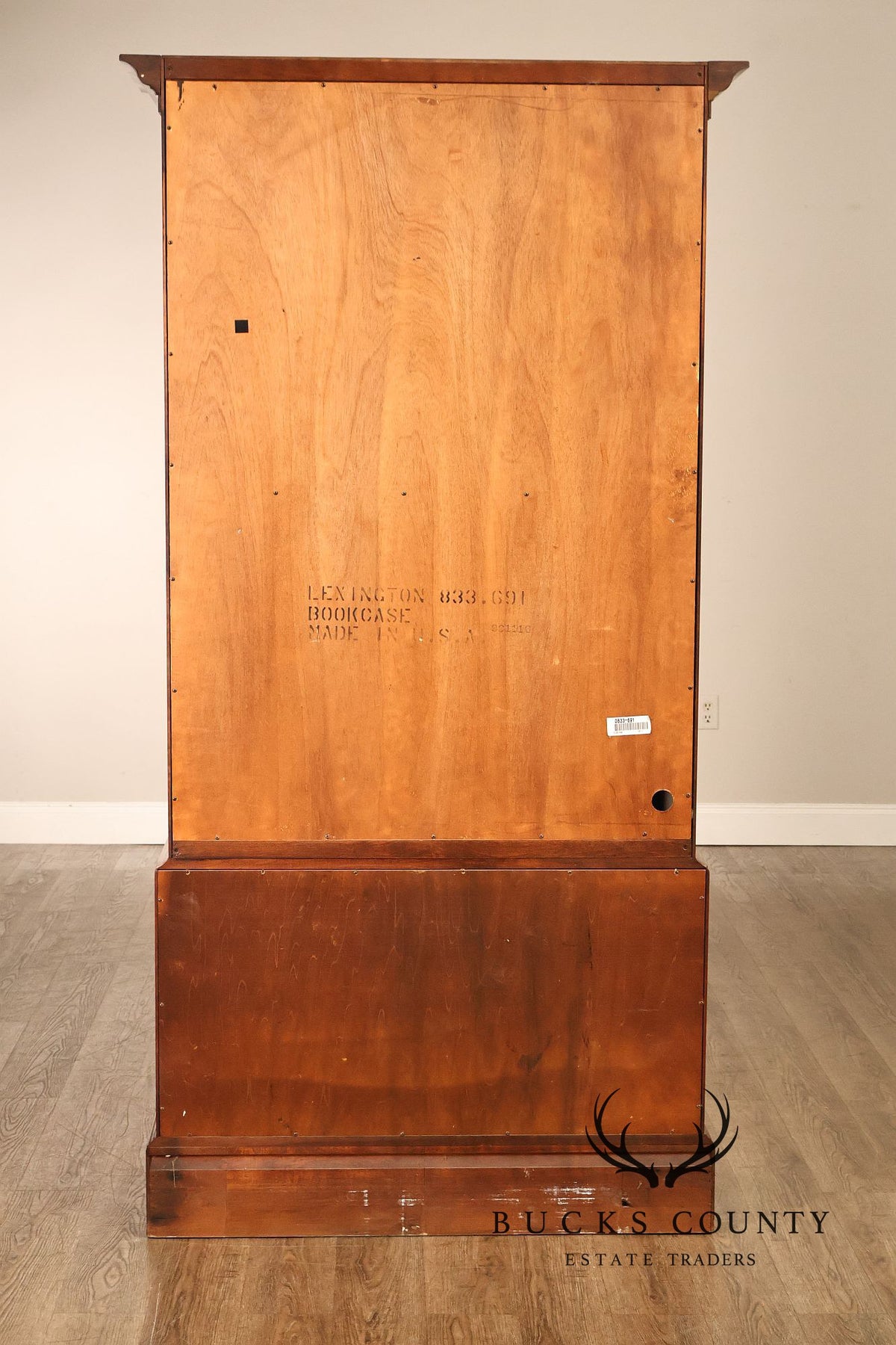 Bob Timberlake For Lexington Cherry Traditional Open Bookcase With Cabinet