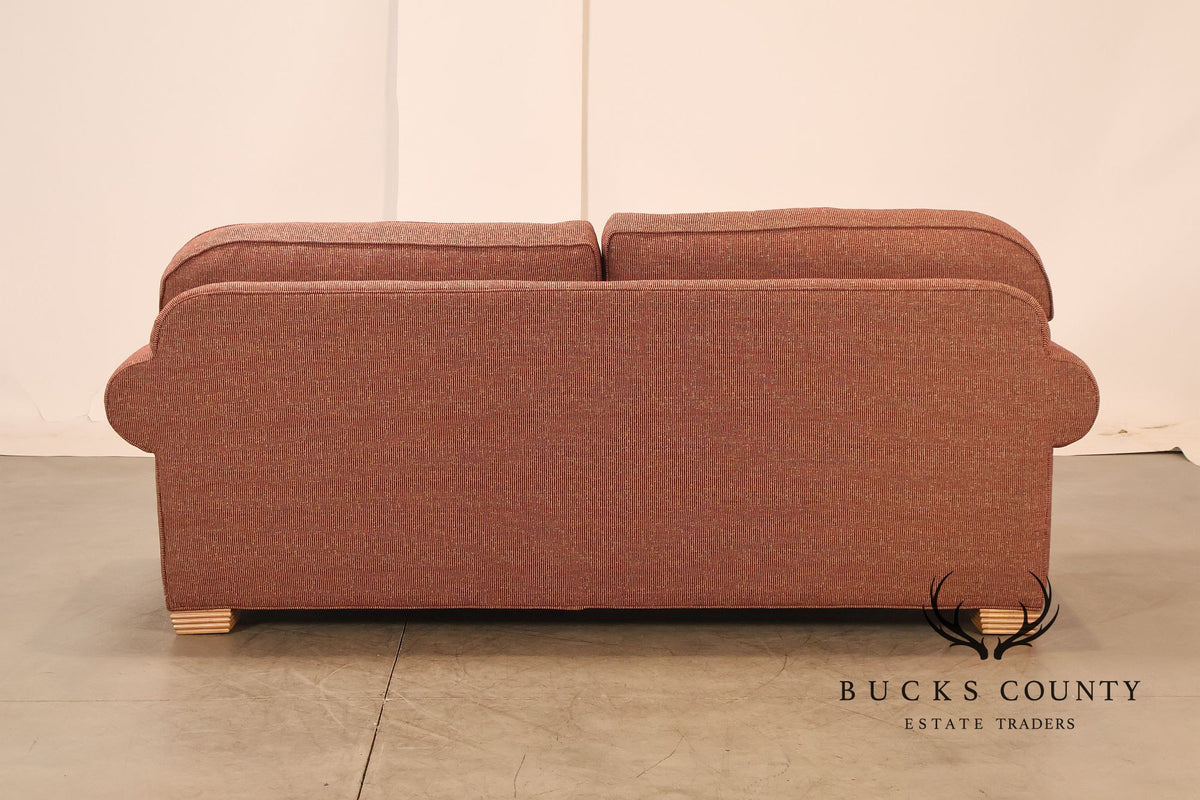 Contemporary Rolled Arm Upholstered Sofa