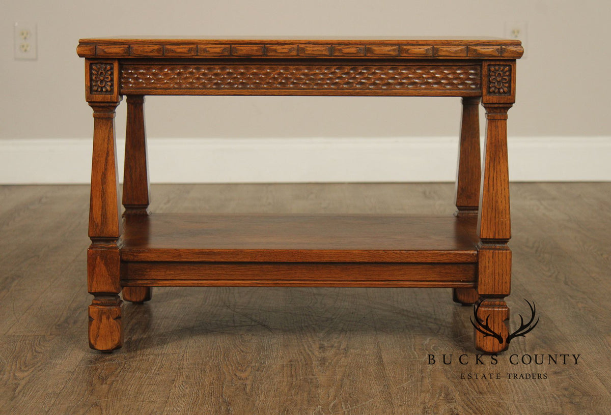 Romweber Viking Oak Two-Tier End Table