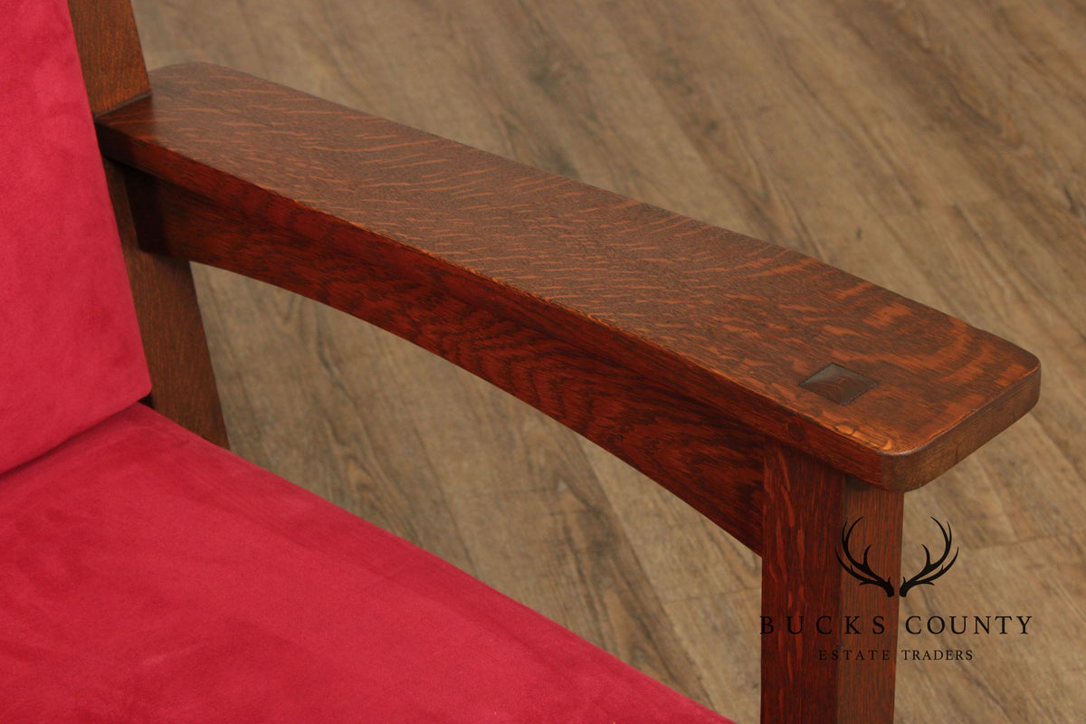 Charles Stickley Antique Mission Oak Armchair