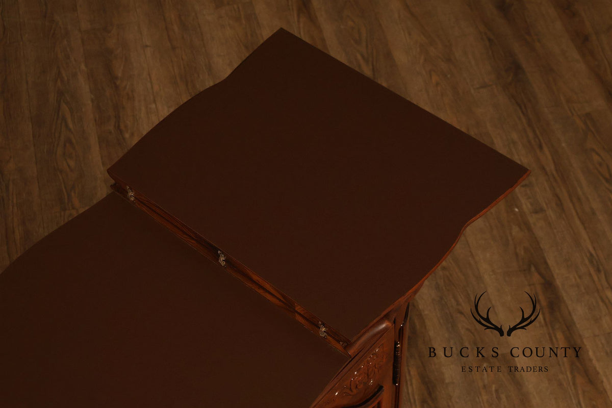 American Drew French Country Style Walnut Flip Top Server