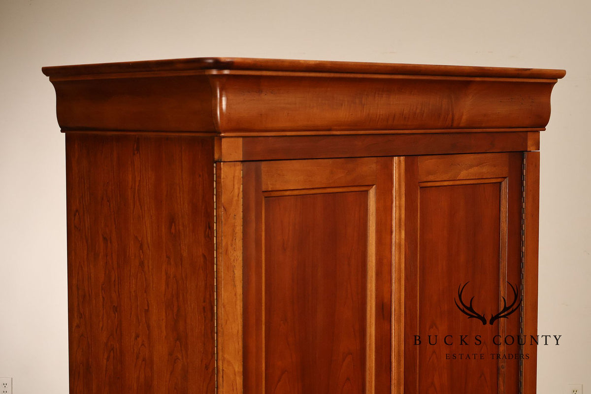 National Mt. Airy Cherry Two-Door Entertainment Armoire