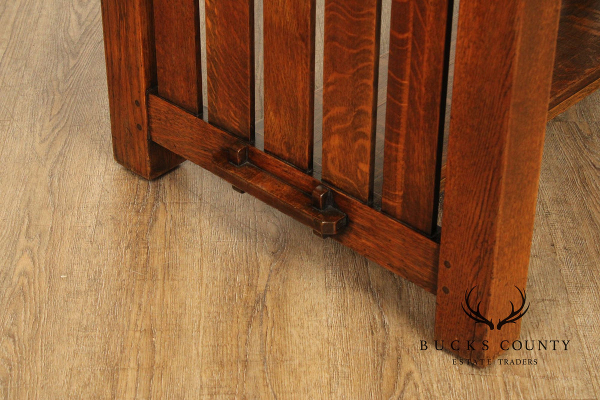Limbert Antique Mission Oak Library Table