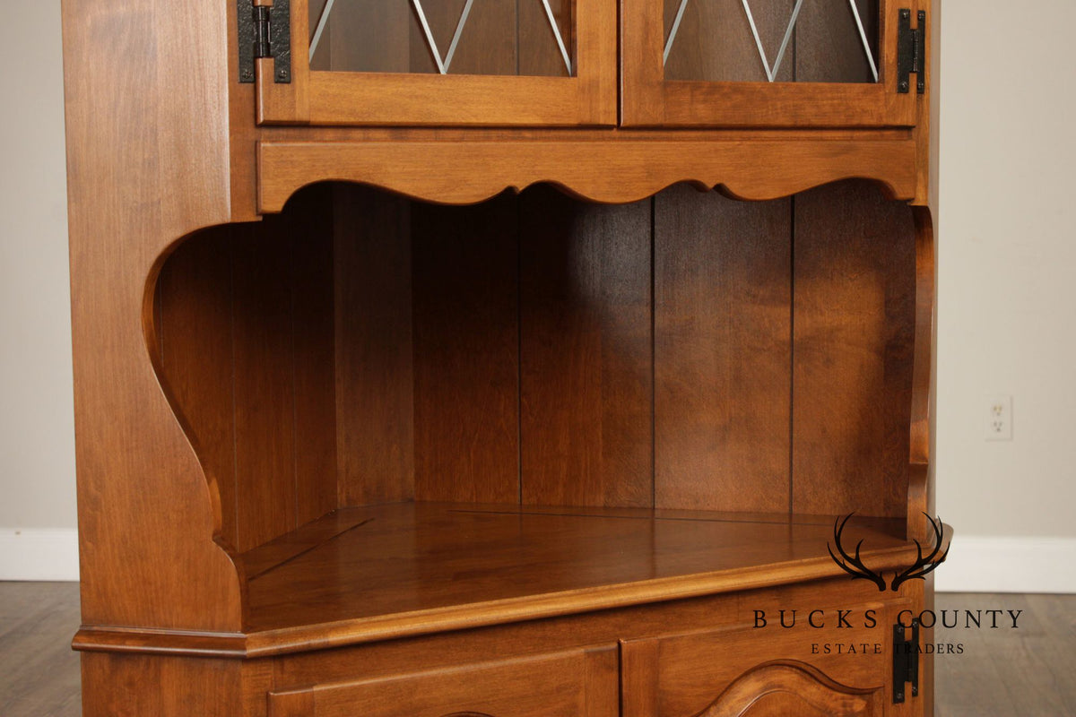Ethan Allen Heirloom Maple Corner Cabinet