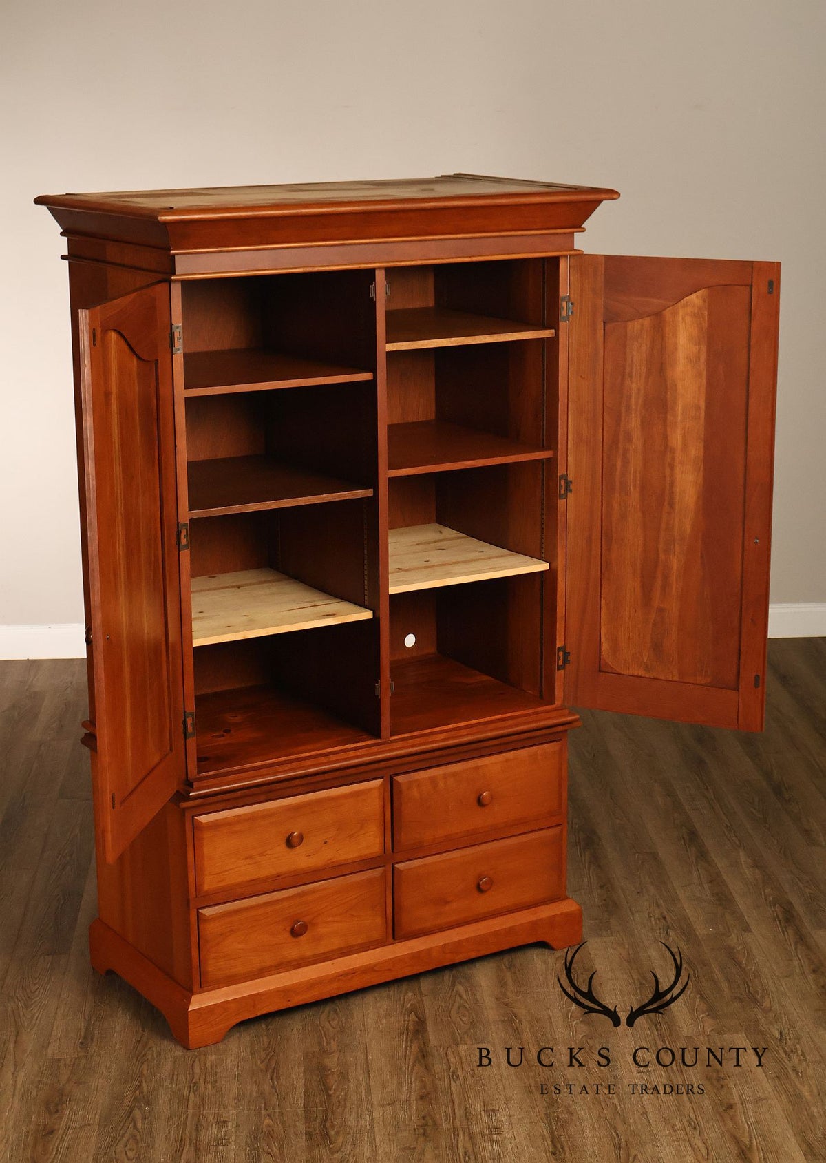 Hunt Country Furniture Cherry Two Door Armoire