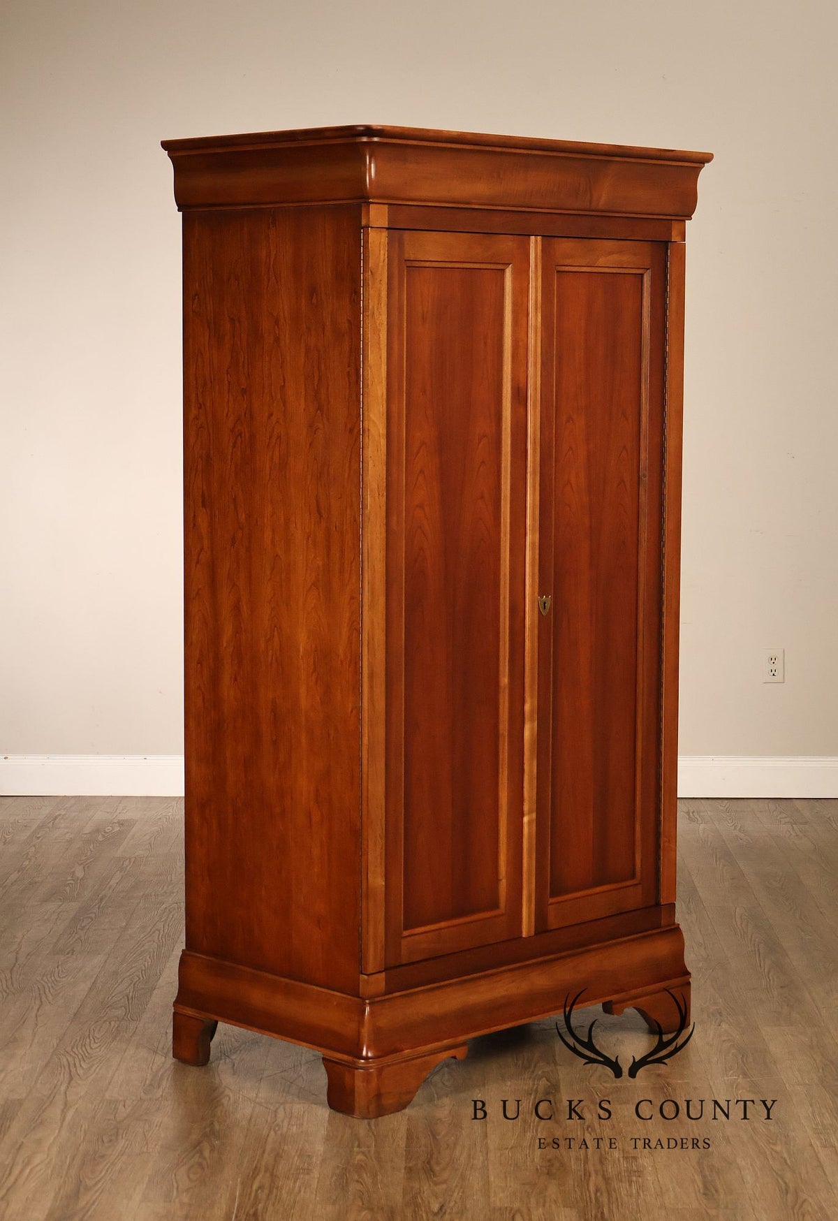 National Mt. Airy Cherry Two-Door Entertainment Armoire
