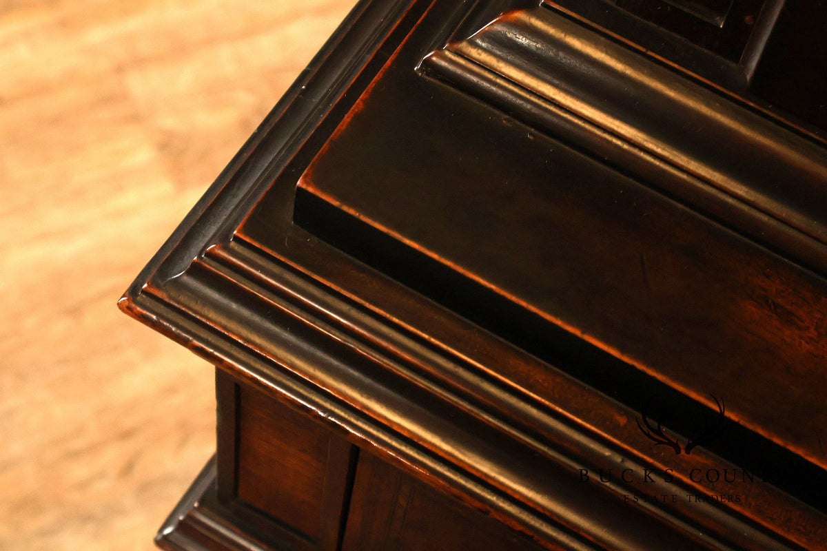 Rockford Republic Furniture Company 1920's Walnut China Display Cabinet