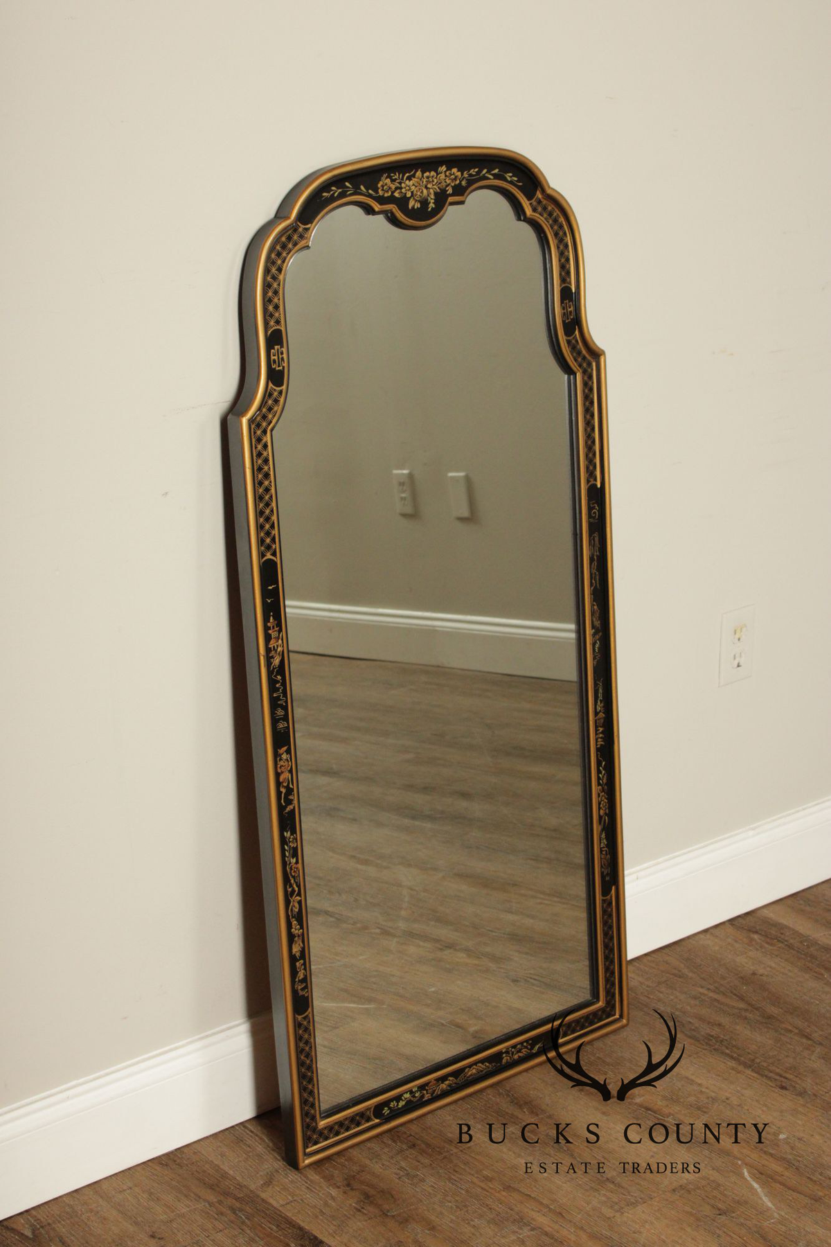 Drexel Heritage 'Et Cetera' Chinoiserie Decorated Wall Mirror