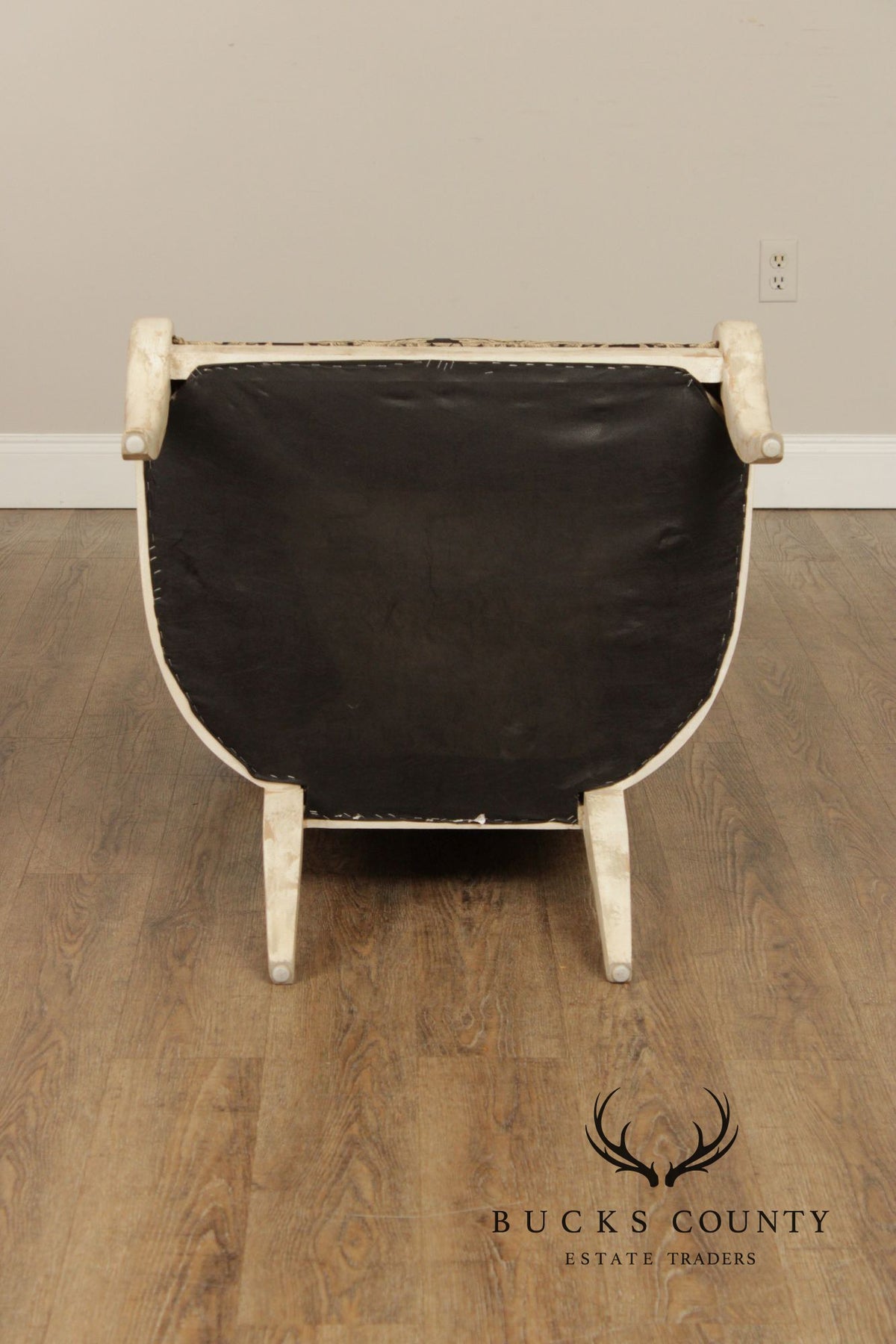 Regency Style Pair Of Painted Fauteuil Armchairs