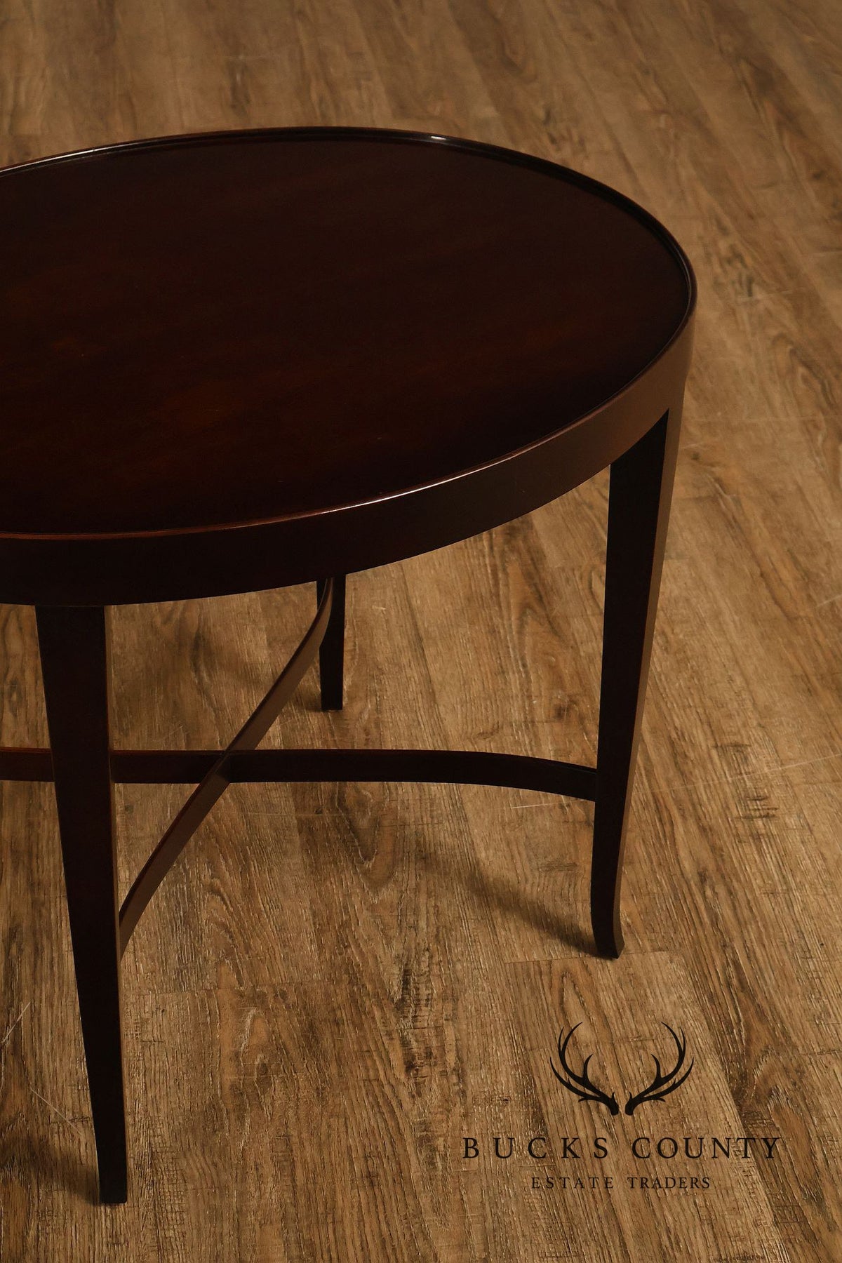 Barbara Barry For Baker Pair of Mahogany Side Tables
