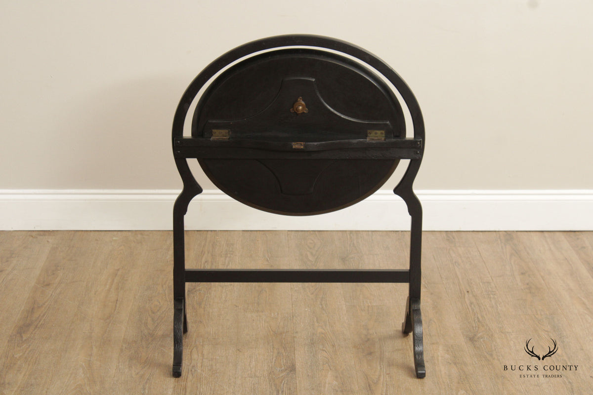 Hand Painted and Decorated Antique Folding Pastry Table