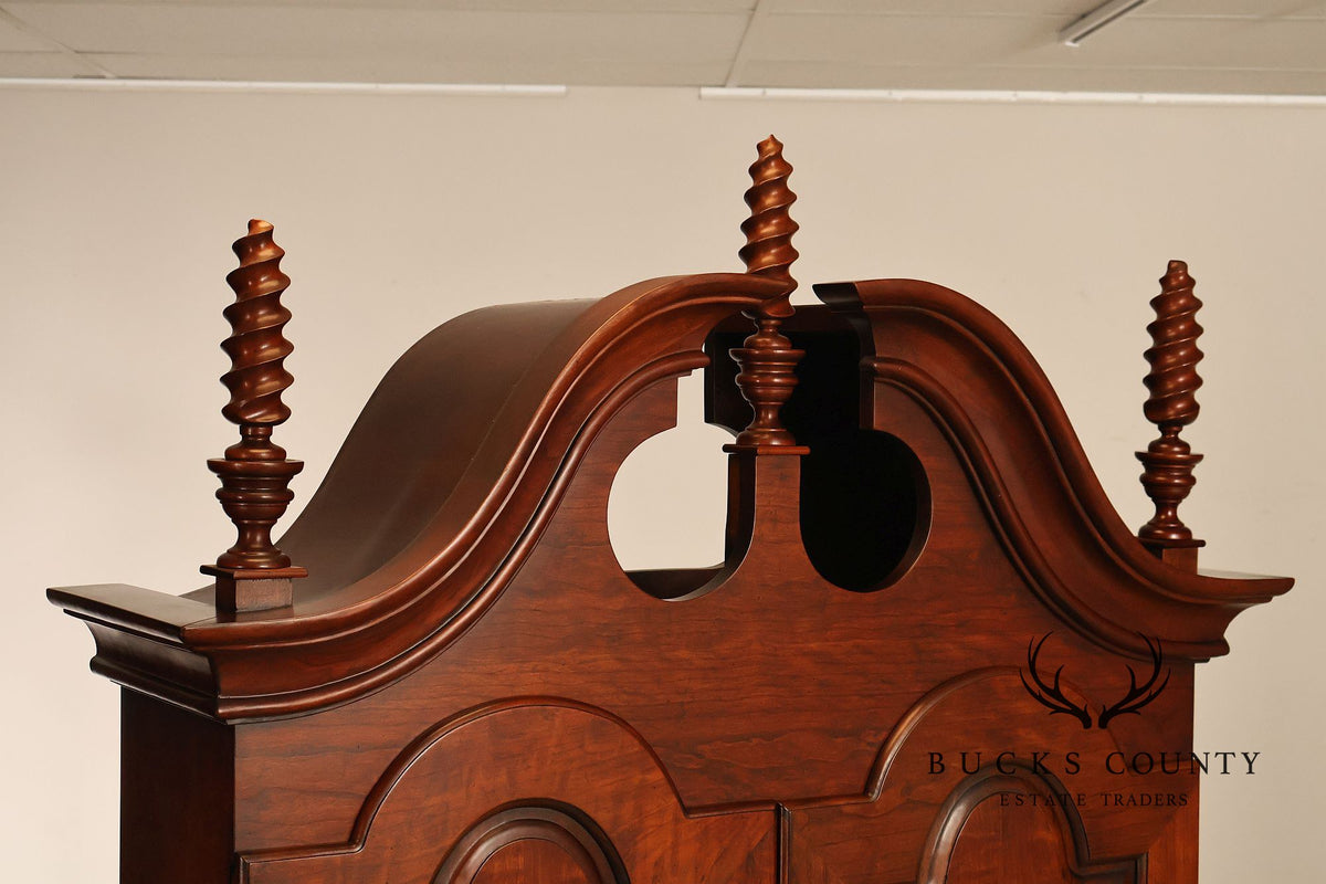 Wright Table Company New England Cherry Secretary Desk Bookcase