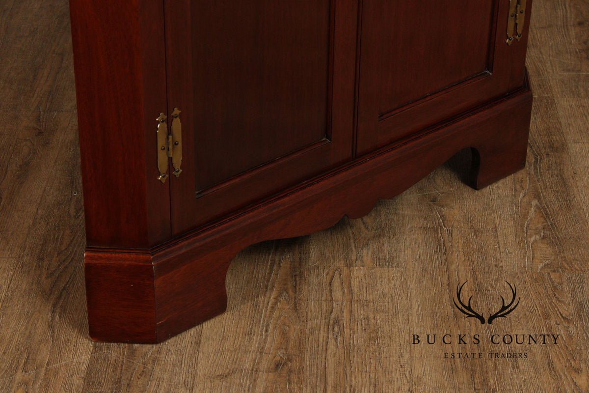Craftique Chippendale Style Mahogany Corner Cabinet