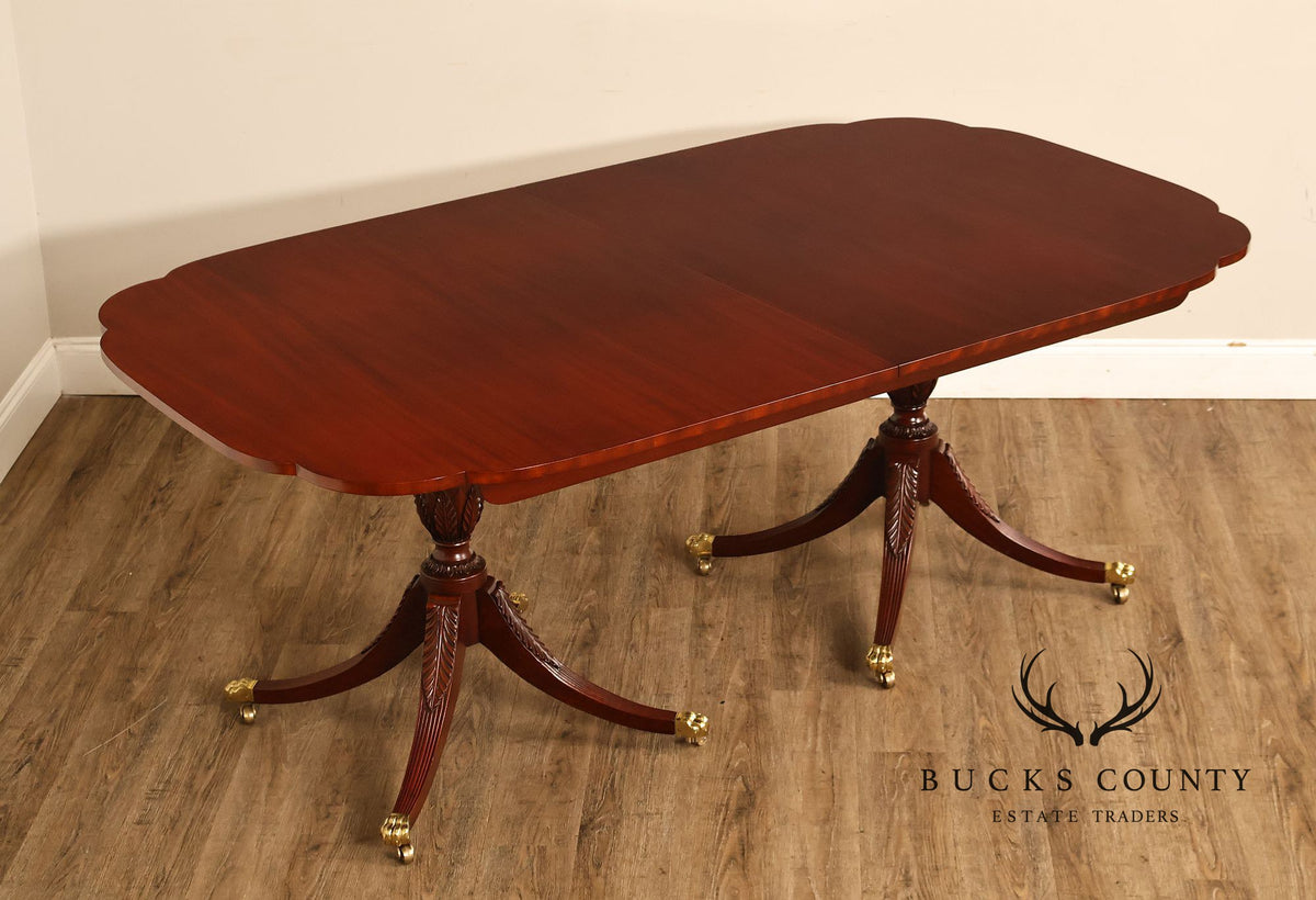 Kindel 'Winterthur' Double Pedestal Mahogany Dining Table