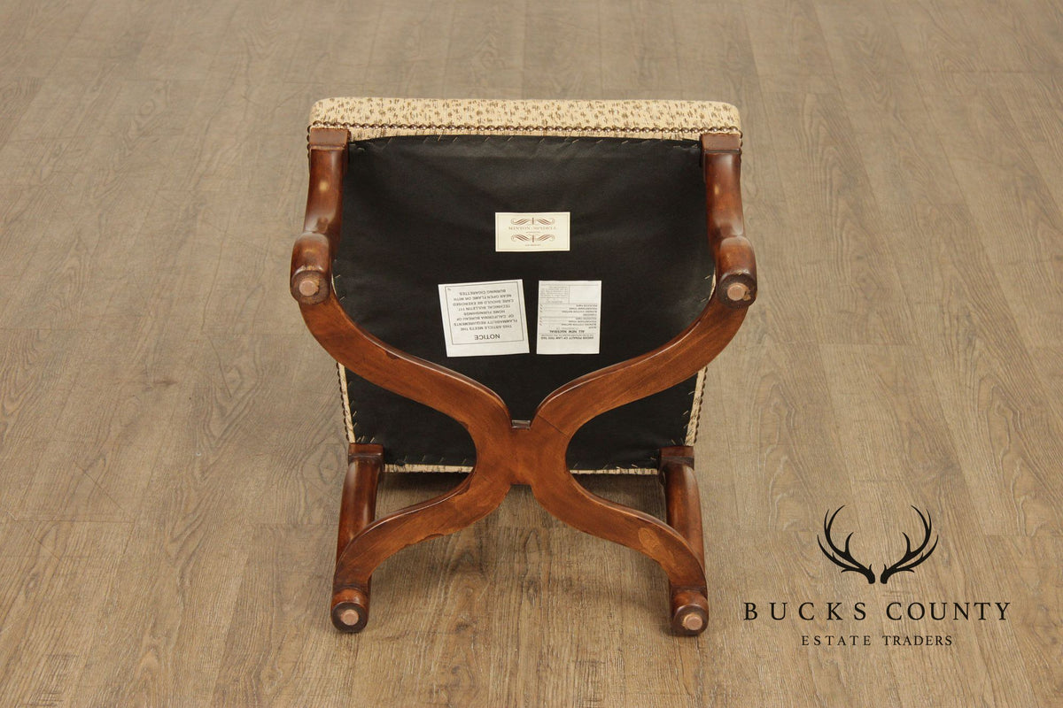 Minton-Spidell Set Of Four Os De Mouton Style 'Dauphine' Walnut Dining Chairs